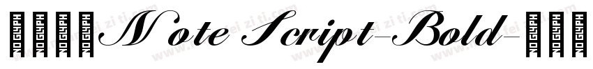 三极字库Note Script-Bold字体转换